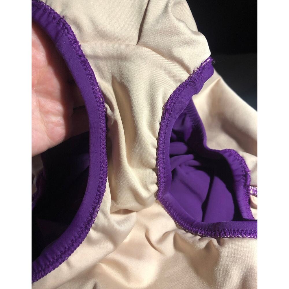 Lands End Tankini & skort set purple With gold accents color size 4 - Picture 10 of 12